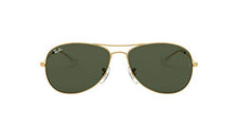 Load image into Gallery viewer, Ray-Ban unisex adult Rb3362 Cockpit Sunglasses, Gold/Green, 56 mm US
