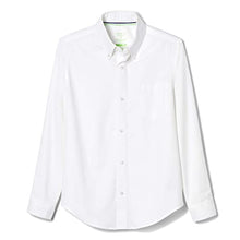 Load image into Gallery viewer, French Toast Boys' Adaptive Long Sleeve Oxford Shirt with Hidden Hook and Loop Placket and Cuffs, White, 20
