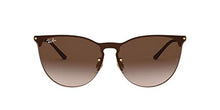 Load image into Gallery viewer, Ray-Ban unisex adult Rb3652 Erika Metal Sunglasses, Rubber Gold/Brown Gradient Dark Brown, 41 mm US
