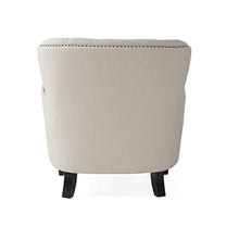 Load image into Gallery viewer, Great Deal Furniture Alfred Fabric Club Chair, Natural with Ottoman
