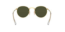 Load image into Gallery viewer, Ray-Ban unisex adult Rb3447n Flat Lens Metal Sunglasses, Gold/Green, 53 mm US
