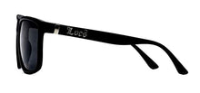 Load image into Gallery viewer, Locs Gangster Oversized Rectangular Horn Rim Sunglasses All Black

