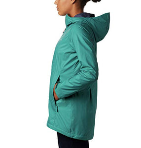 Columbia Women's Switchback Long Jacket, Waterfall/Nocturnal Lining, Medium