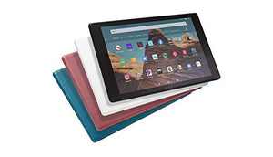 Fire HD 10 Tablet (32 GB, White, With Special Offers) + Amazon Standing Case (Sandstone White) + 15W USB-C Charger