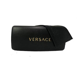 Versace VE2163 100281 63M Gold/Grey Polarized Rectangle Sunglasses For Men For Women+FREE Complimentary Eyewear Care Kit