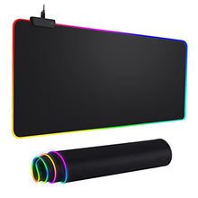 Load image into Gallery viewer, RGB Mousepad Led Mouse Pad, Large Mouse Pad,Led and Big Mouse mat
