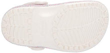 Load image into Gallery viewer, Crocs Kids' Classic Glitter Clog | Sparkly Slip On Shoe for Toddlers, Oyster, 5 US Toddler
