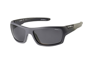 O'Neill Men's Barrel Polarized Wrap Sunglasses, Matte Gray Surfboard, 62 mm