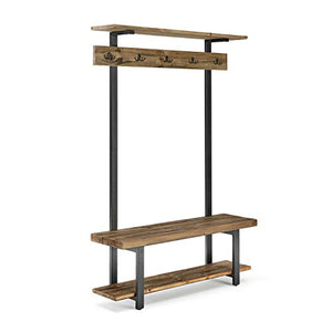 Sonoma Entryway Hall Tree with Bench, Shelves & Coat Hooks