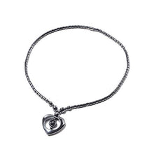 Load image into Gallery viewer, Shop LC Delivering Joy Set of 2 Cross Love Heart Pendant with Hematite Beaded Necklace in Stainless Steel Oxidized Jewelry for Women 20"

