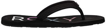 Load image into Gallery viewer, Roxy Women's Vista Logo Sandal Flip Flop, Black 20, 9 M US
