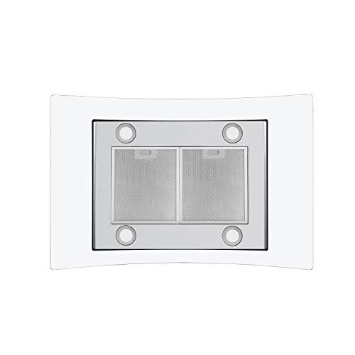 Load image into Gallery viewer, 36 inch Island Range Hood 700 CFM Ceiling Mount Hood Stainless Steel Stove Vent Hood with Tempered Glass, Push Button Controls, Mesh Filters
