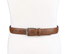 Load image into Gallery viewer, Columbia Men&#39;s Trinity Logo Belt-Casual Dress with Single Prong Buckle for Jeans Khakis , Tan, 38
