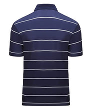 Load image into Gallery viewer, IGEEKWELL Mens Golf Polo Shirt Short Sleeve Fast Dry Tennis T-Shirts Running Sport Tactical Shirts 102-Navy L
