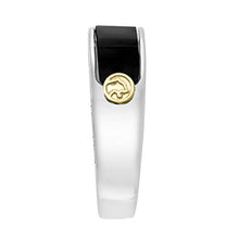 Load image into Gallery viewer, Effy 925 Sterling Silver &amp; 18K Yellow Gold Onyx Ring, 0.4 TCW IRL0J760XX
