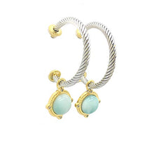 Load image into Gallery viewer, Larimar Drop Earrings Gemstones with 925 Sterling Silver Jewelry for Women
