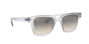 Ray-Ban RB4323 Square Sunglasses, Transparent/Clear Gradient Grey, 51 mm