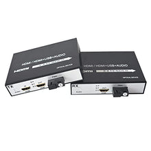 Load image into Gallery viewer, Primeda HDMI Extender Over Fiber Optic Cable Singlemode up to 12.4miles (20Km), 1080P HDMI Extension Adapter Repeater,Uncompressed.1 Transmitter and 1 Receiver Kit
