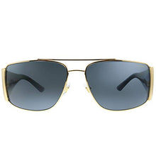 Load image into Gallery viewer, Versace VE 2163 100281 Gold Metal Aviator Sunglasses Grey Polarized Lens
