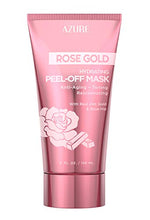 Load image into Gallery viewer, AZURE Rose Gold Hydrating Peel Off Mask – Anti Aging, Toning &amp; Rejuvenating | Removes Blackheads, Dirt &amp; Oils | Reduces Wrinkles, Fine Lines &amp; Acne Scars | Made in Korea - 150mL
