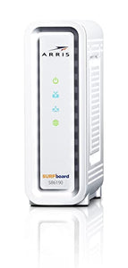 ARRIS Surfboard SB6190 32x8 DOCSIS 3.0 Cable Modem with 1.4 Gbps Download and 262 Upload Speeds, White (Non-Retail Packaging) (Renewed)