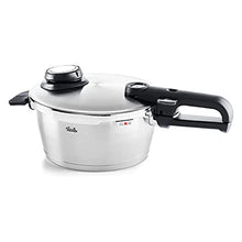 Load image into Gallery viewer, Fissler Vitavit Premium Pressure Cooker with Steamer Insert - Premium German Construction - Built to Last for Decades - Safe &amp; Easy Pressure Cooker with Glass Lid - For All Cooktops - 3.7 Quarts
