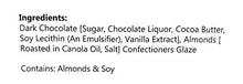 Load image into Gallery viewer, Dark Chocolate Covered Almonds, 32 Ounce Tube
