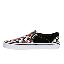 Load image into Gallery viewer, Vans Unisex Asher Slip On Sneaker - Multi Checkeredboard - Black 9.5
