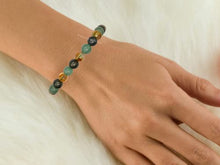 Load image into Gallery viewer, Money Wealth Success Bracelet - Pyrite Green Aventurine Citrine Bracelet Set for Men Women Healing Calming Anxiety Stress Relief Gifts (Adjustable)
