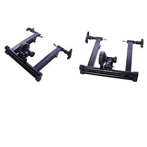 BalanceFrom Bike Trainer Stand Steel Bicycle Exercise Magnetic Stand with Front Wheel Riser Block, Black