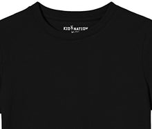 Load image into Gallery viewer, Kid Nation Kids Unisex 3 Packs 100% Cotton Tagless Short Sleeve Crewneck T Shirts XL Yellow+Green+Black

