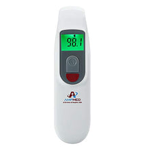 Load image into Gallery viewer, Amplim No Touch Forehead Thermometer, Infrared Digital Temperature for Babies Kids Adults, Touchless Hospital Medical Grade Temp, FSA HSA Eligible, Red White
