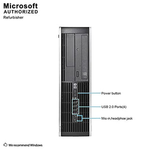 HP Elite Desktop PC Computer Intel Core i5 3.1-GHz, 8 gb Ram, 1 TB Hard Drive, DVDRW, 19 Inch LCD Monitor, Keyboard, Mouse, Wireless WiFi, Windows 10 (Renewed)