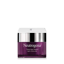 Load image into Gallery viewer, Neutrogena Triple Age Repair Anti-Aging Night Cream with Vitamin C; Fights Wrinkles &amp; Even Tone, Dark Spot Remover &amp; Firming Anti-Wrinkle Face &amp; Neck Cream; Glycerin &amp; Shea Butter, 1.7 oz

