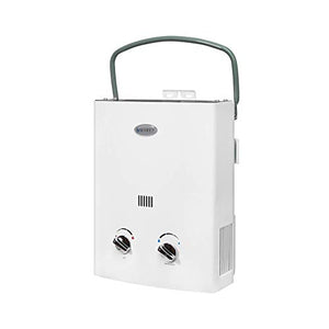 Marey GA5PORT Portable Propane Gas Tankless Water Heater, Small, White