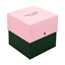 Load image into Gallery viewer, Kate Spade New York Women's Park Row Quartz Metal and Silicone Watch, Color: Black/Gold, Stripes (Model: KSW1313)
