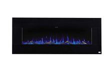 Load image into Gallery viewer, BurnBrite Electric 50 Inch Fireplace Recessed and Wall Mount Crystals and Driftwood
