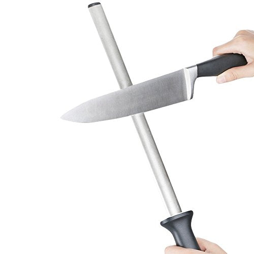 Load image into Gallery viewer, Kota Japan 12 in. Diamond Carbon Steel Professional Knife Sharpener Rod | Kitchen, Home or Hunting | Master Chef, Hunter or Home Gourmet Blade Sharpening Rod or Stick