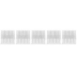 5PCS Cooler Fin Heatsink Module, Aluminum Heat Sink Cooling Fin Radiator Cooler Fin for Fan PCB Board for High Power LED Amplifier Transistor 40 x 20 x 40mm (Silver)