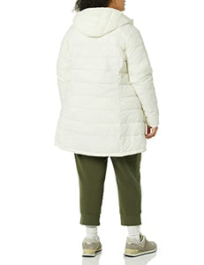 Amazon Essentials Women's Lightweight Water-Resistant Packable Puffer Coat, White, X-Large