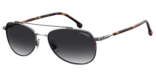 Carrera CA224/S 06LB/9O 58M Ruthenium/Dark Grey Gradient Aviator Sunglasses For Men For Women+FREE Complimentary Eyewear Care Kit