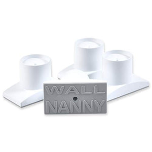 Wall Nanny Extender - 4 Inch Baby Gate Extension Kit (Made in USA) Extends Pressure Mounted Gates + Protects Walls + Stabilizes Gate - for Child, Pet & Dog Gates - Works on Stairs - Wall Protector