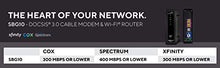 Load image into Gallery viewer, ARRIS SURFboard SBG10 DOCSIS 3.0 Cable Modem &amp; AC1600 Dual Band Wi-Fi Router, Approved for Cox, Spectrum, Xfinity &amp; others (black)
