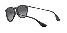 Load image into Gallery viewer, Ray-Ban unisex adult Rb4171 Erika Sunglasses, Black Rubber/Grey Gradient Grey Polarized, 54 mm US
