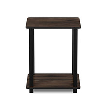 Load image into Gallery viewer, FURINNO Simplistic End Table, Columbia Walnut/Black
