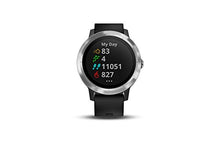 Load image into Gallery viewer, Garmin 010-01769-01 Vivoactive 3, GPS Smartwatch with Contactless Payments and Built-In Sports Apps, Black with Silver Hardware
