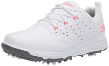 Load image into Gallery viewer, Skechers womens Pro 2 Spiked Waterproof Golf Shoe, White/Pink, 9.5 US
