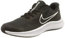 Load image into Gallery viewer, Nike Unisex-Child Star Runner 3 (GS) Sneaker (Black/White, Numeric_4)
