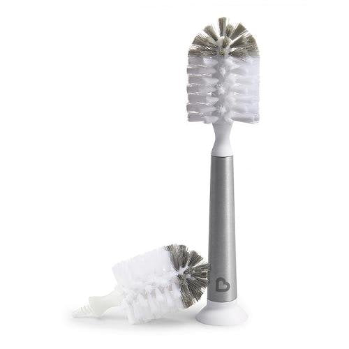 Munchkin Shine Stainless Steel Bottle Brush and Refill Brush Head