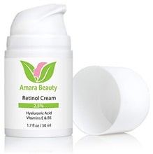 Load image into Gallery viewer, Retinol Cream for Face 2.5% with Hyaluronic Acid &amp; Vitamins E &amp; B5, 1.7 fl. oz.
